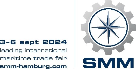 SMM Hamburg logo with event information: 3 - 6 September 2024 leading international maritime trade fair hmm-hamburg.org