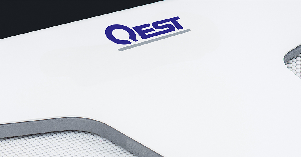 Close-up image of QEST flat panel antenna